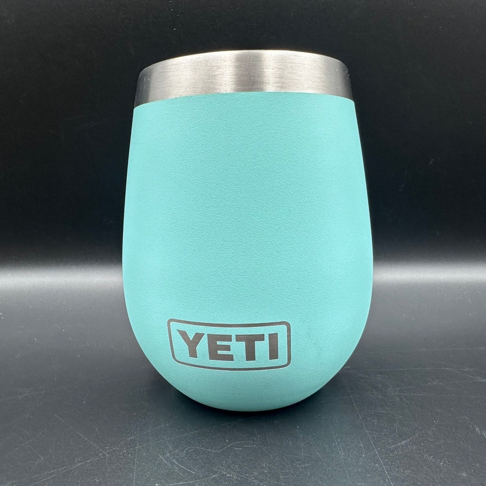 YETI Rambler 10 oz Wine Tumbler Seafoam Green Stainless Steel Vacuum Insulated